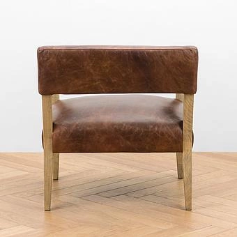 Стул Milano Chair натуральная кожа British Green - ракурс 5