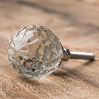 Набор из 5-ти мебельных ручек Set Of 5 Knobs Clear Glass Anvers - ракурс 5