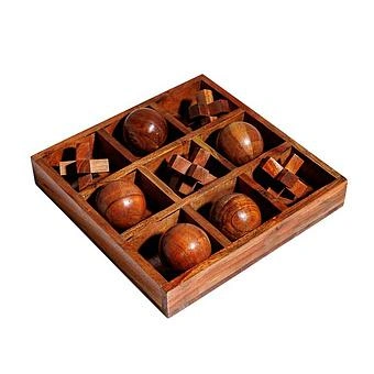 Настольная игра 3D Wooden Tic Tac Toe - ракурс 4