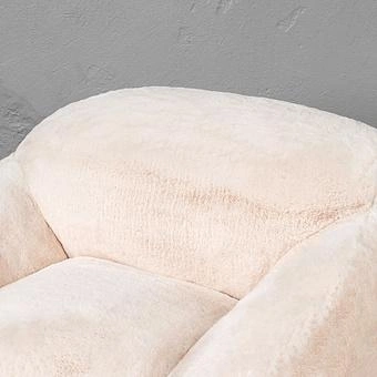 Кресло Snug Chair искусственный мех Big Bear Grey - ракурс 6
