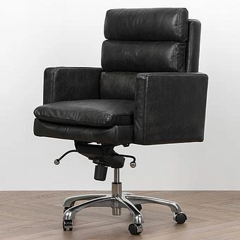 Кресло Hemingway Office Chair RM натуральная кожа Old Kaprys - ракурс 2