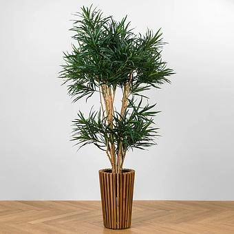 Кашпо Effectory Timberline Tall Pot Dark Wood Small