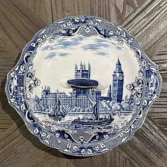 Винтажная супница Vintage Soup Bowl With Lid Old London