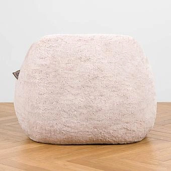 Кресло Baby Snug Chair искусственный мех Big Bear Pink - ракурс 4