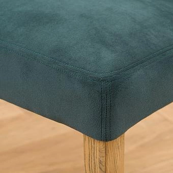 Стул Mami Dining Chair, Oak Brown полиэстер Maldives Blue - ракурс 8