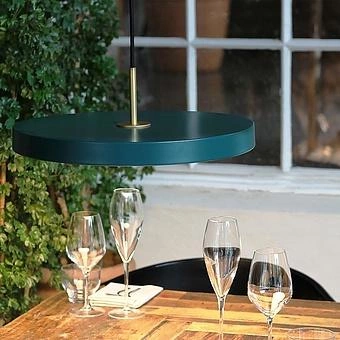 Подвесной светильник Asteria Hanging Lamp Mini алюминий Petrol Blue Aluminium - ракурс 4