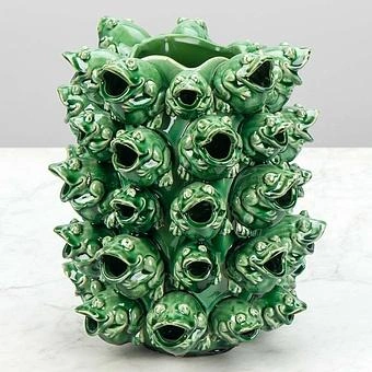 Ваза Frogs Vase Green - ракурс 2