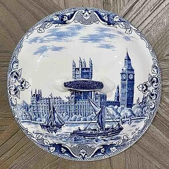 Винтажная супница Vintage Soup Bowl With Lid Old London