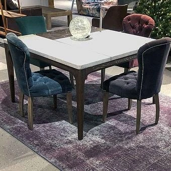 Стул Chester Dining Chair, Weathered Wood хлопок Vintage Moleskin Graphite - ракурс 12