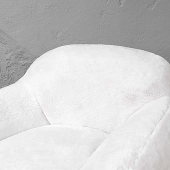 Кресло Snuggy Chair искусственный мех Big Bear White - ракурс 6