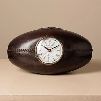 Настольные часы Rugby Ball Leather Clock