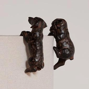 Набор из 2-х статуэток Set Of 2 Hanging Dogs Deco