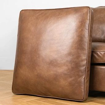 Двухместный диван Minister 2 Seater RM натуральная кожа Brown Franco - ракурс 13