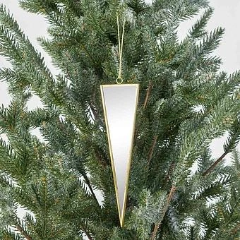 Новогодняя подвеска Triangular Mirror Pendant 20 cm - ракурс 5