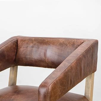 Стул Milano Chair натуральная кожа British Green - ракурс 7