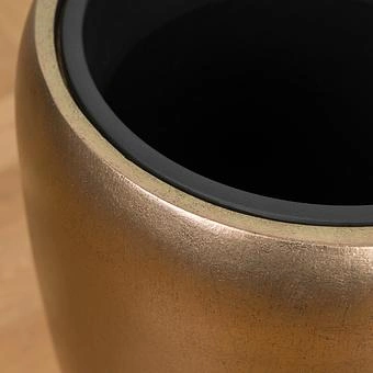 Кашпо Effectory Metal Tall Pot Matte Gold Small
