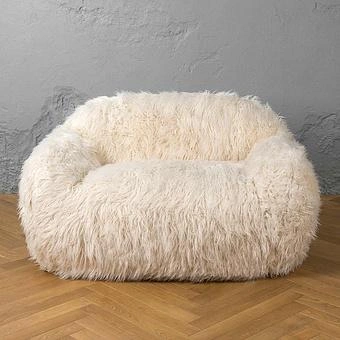 Двухместный диван Snug 2 Seater искусственный мех Big Bear Sable - ракурс 2