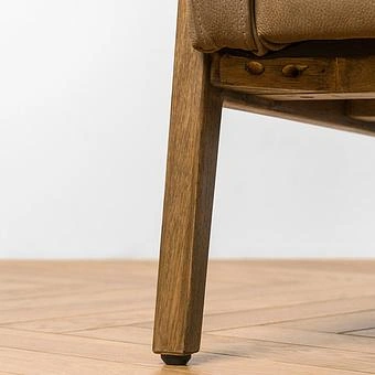 Кресло Cupertino Chair RM натуральная кожа Sand Nubuck - ракурс 17