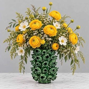 Ваза Frogs Vase Green