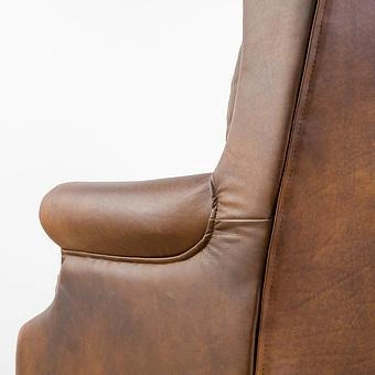 Кресло Doctor Armchair, Red Brown Wood D натуральная кожа Mocha - ракурс 12