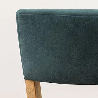 Стул Mami Dining Chair, Oak Brown полиэстер Maldives Blue - ракурс 9