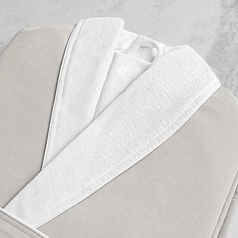 Халат домашний Capitol Collection Bathrobe With Pockets Beige XL - ракурс 6