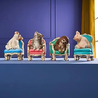 Статуэтка Dog On Armchair - ракурс 4
