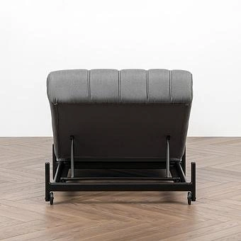 Садовый шезлонг-лежак Luna Lounger, Black акриловая ткань Flanelle - ракурс 5