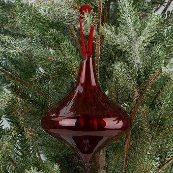 Ёлочная игрушка Spinning Top Red 12 cm - ракурс 5