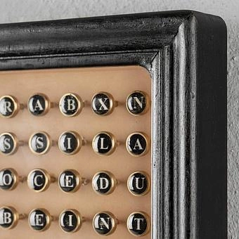 Настенное украшение Wooden Alphabet Frame Underwood - ракурс 3